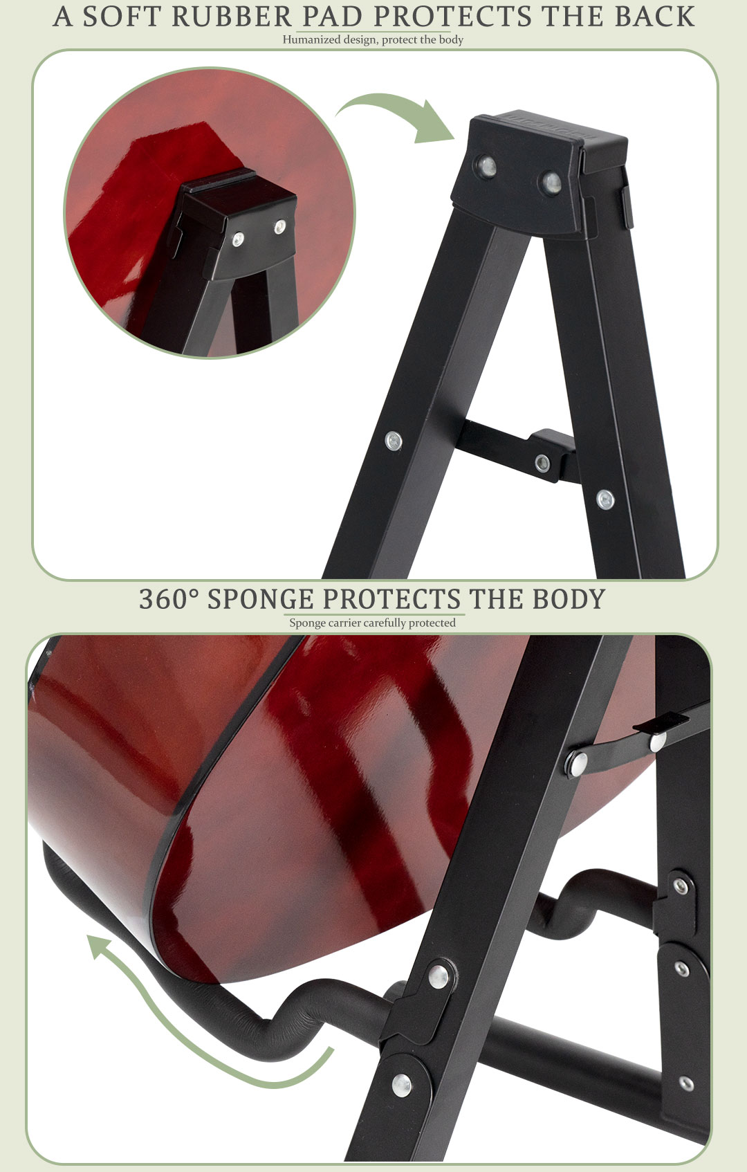 GS-04J Adjustable Folding A Shape Guitar Stand