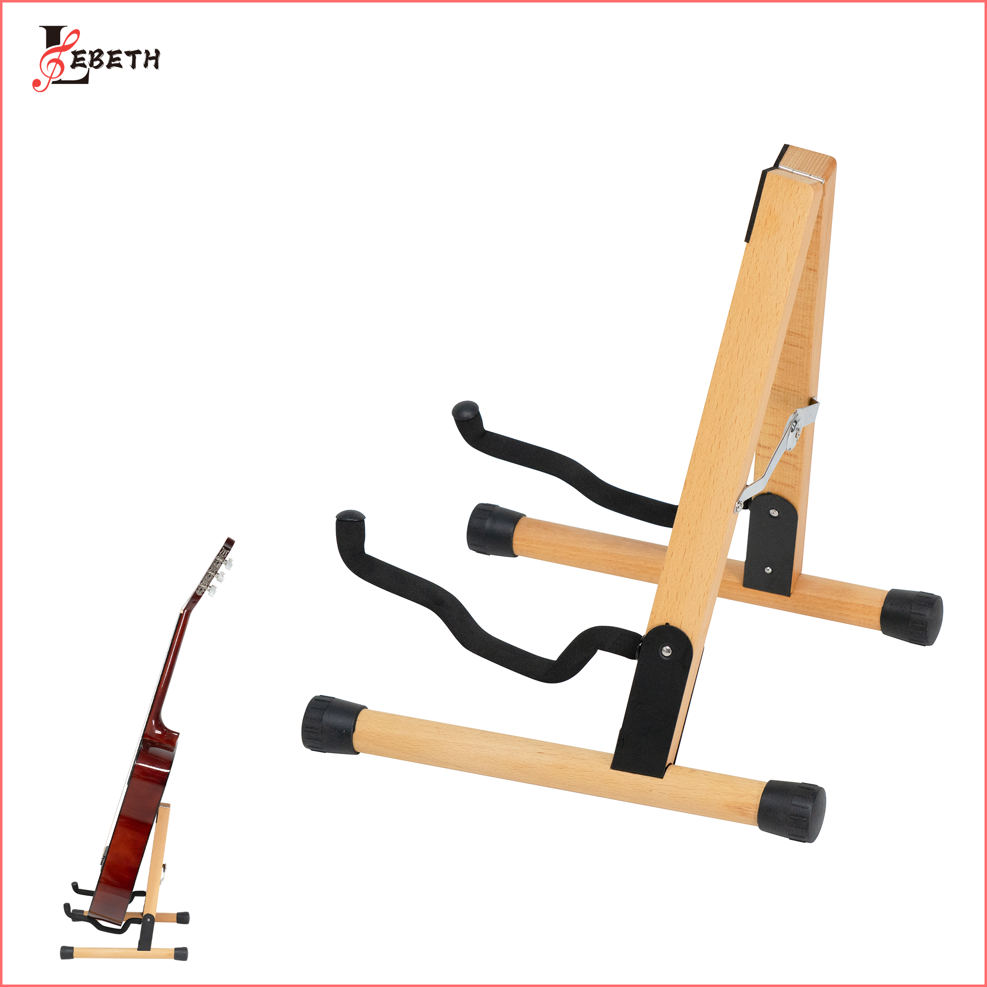 GS-04B Professional wooden Guitar Stand