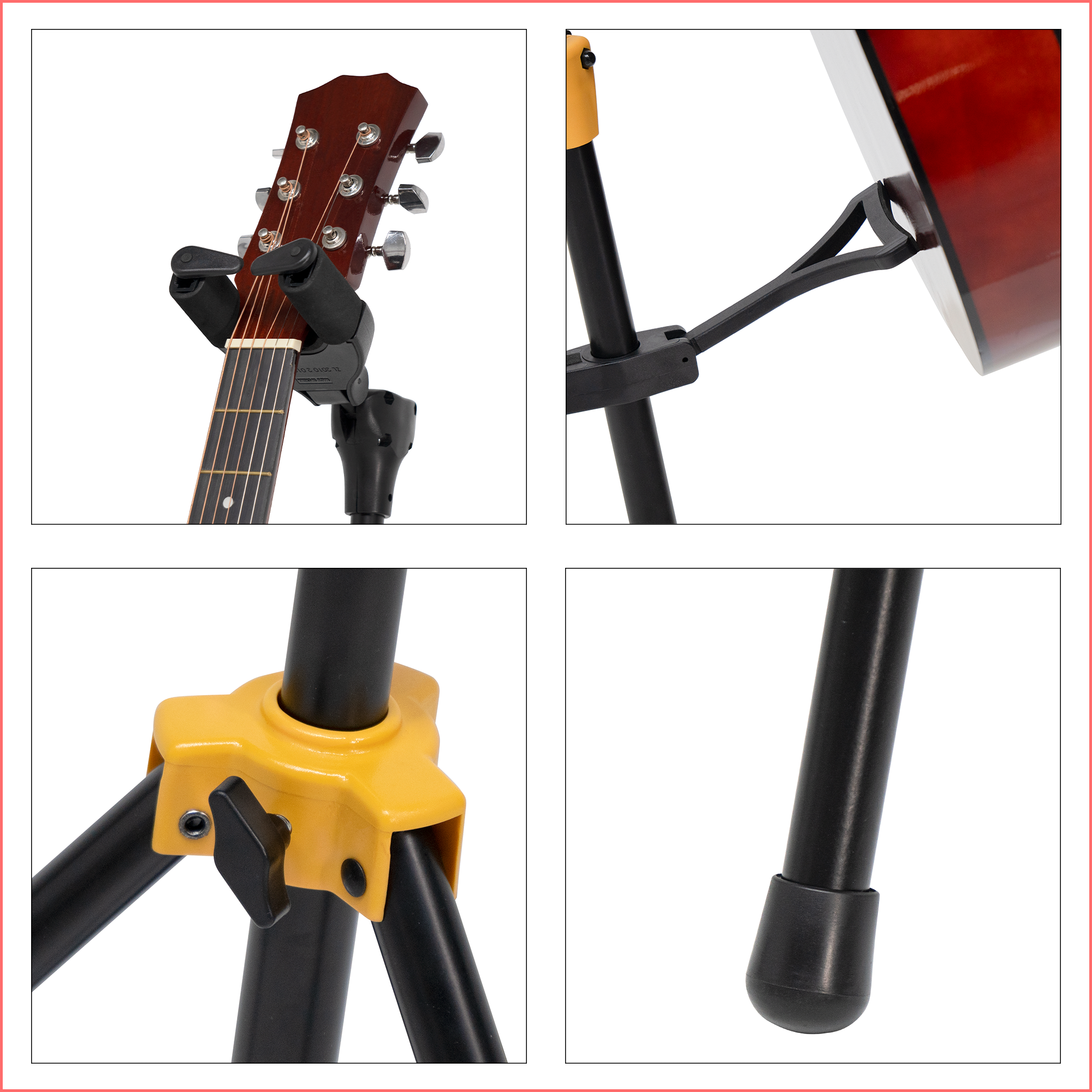 GS-201Y Self-locking guitar stand