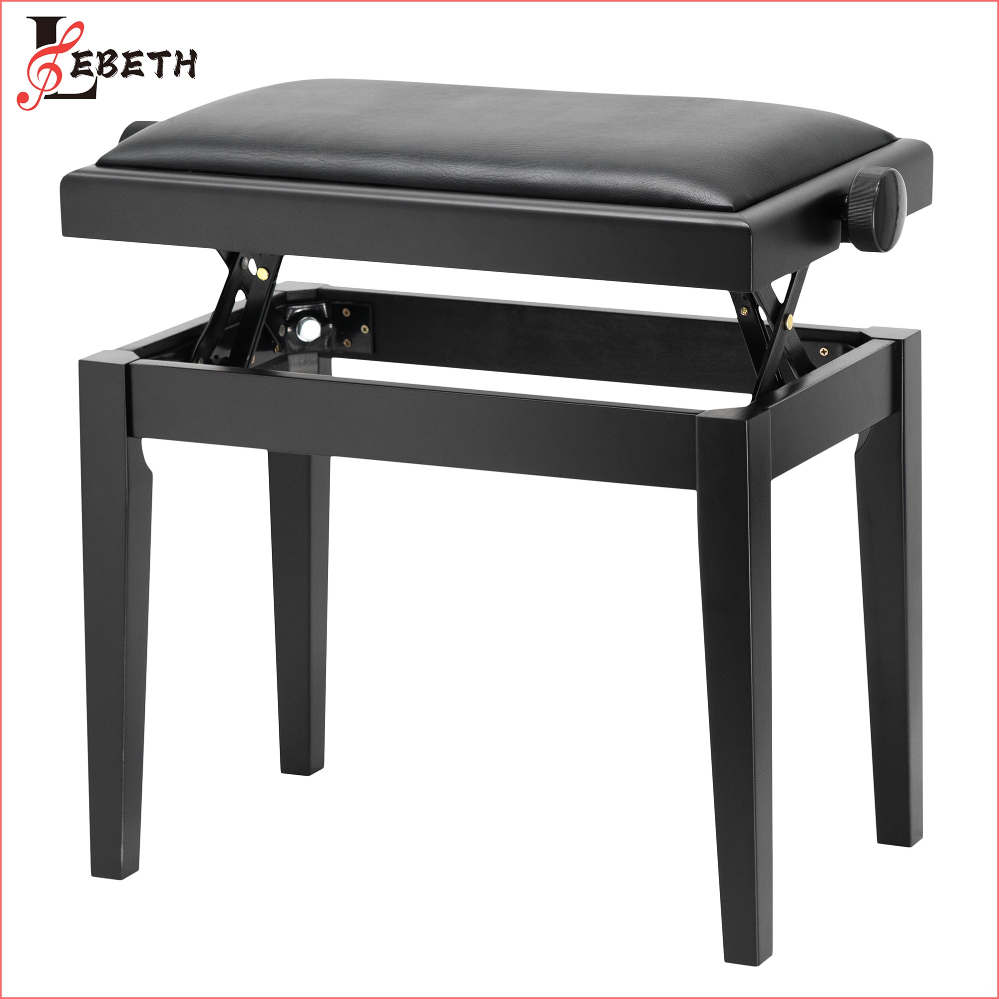 KB-05 Adjustable solid wood piano bench