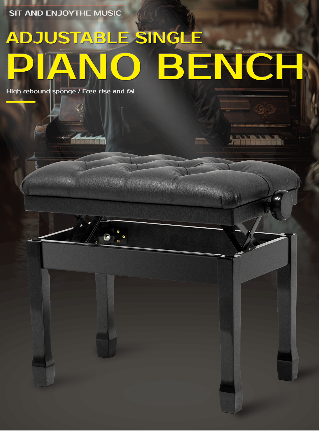 KB-1010MB Wholesale Matching Piano Bench