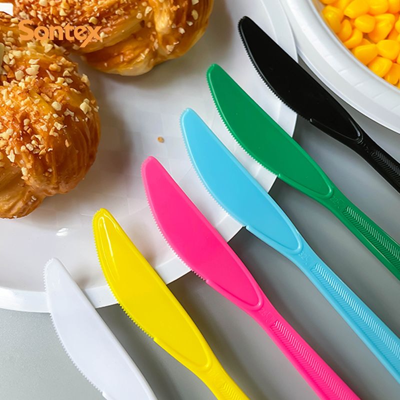 Reusable Plastic Knife Cream 300pcs/Box MR PP-K600