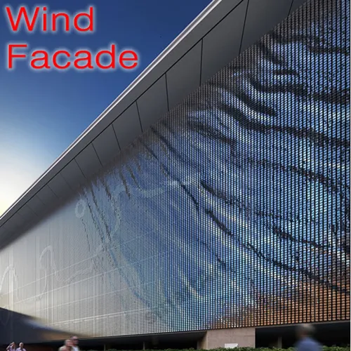 Wind facade for USA MoneyGram money transfer concept store