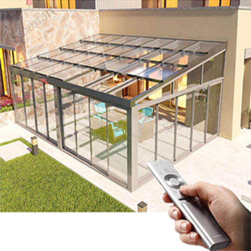 Automatic Motorized Glass Sunroom - SmartArt