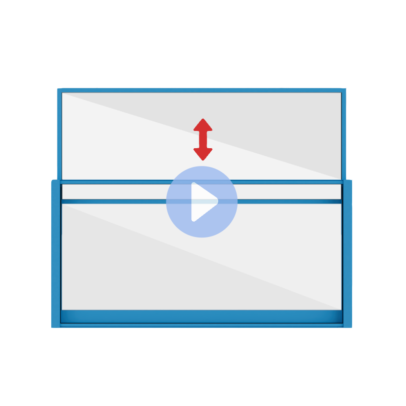 Manual Windbreak Glass Railing - SmartArt