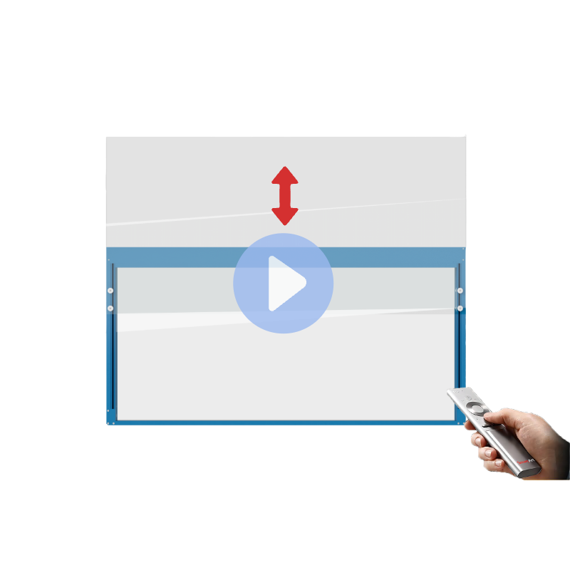 Motorized Frameless Windbreak Glass Railing - SmartArt