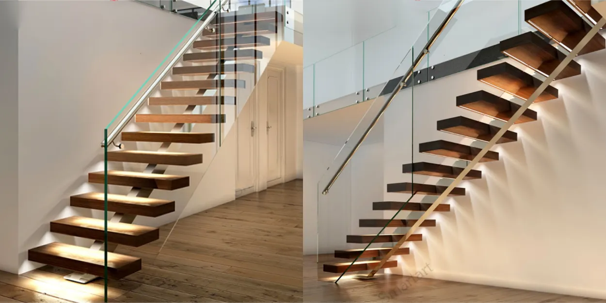 Wooden Single-Stringer Stair