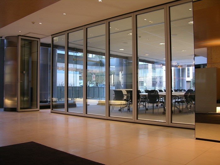 Are foldable glass walls suitable for home use?