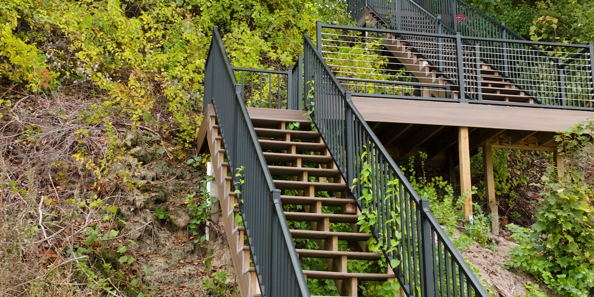 What are the best materials for outdoor steel staircase?