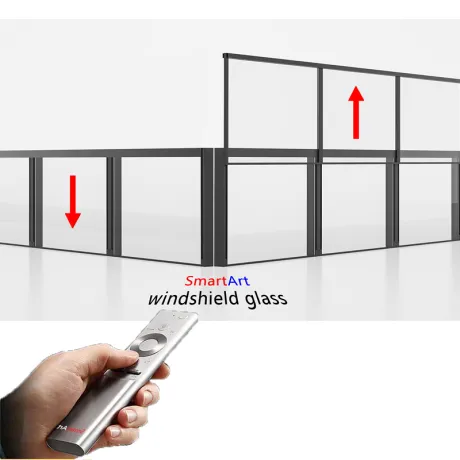 Windbreak Glass Railing for Coffee Shops, Restaurants, or Tea Houses