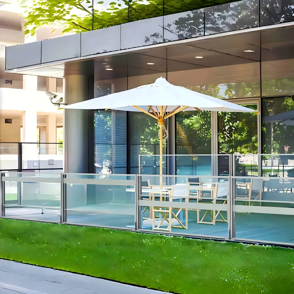 Motorized Windbreak Glass Railing | Smart Adjustment·Durable