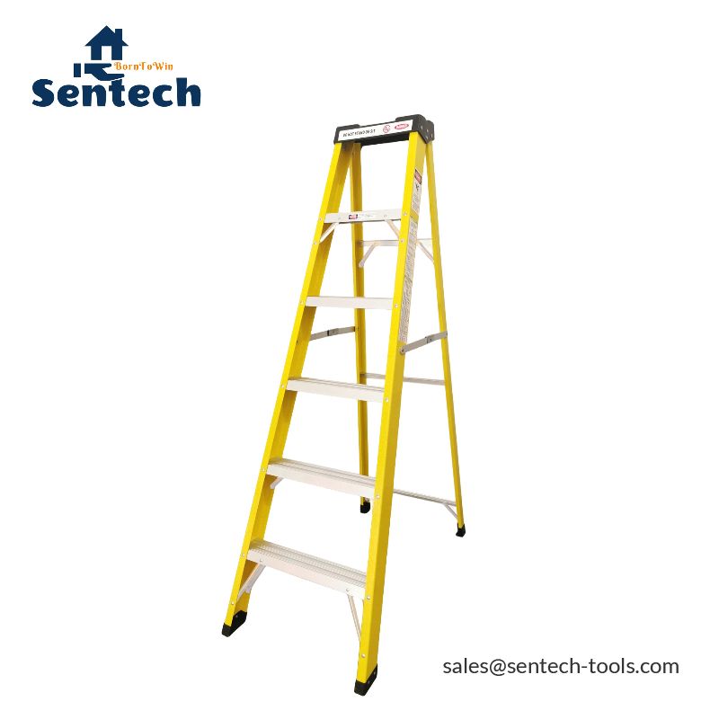 Single side step ladder Fiberglass Weather-resistant