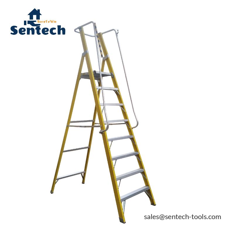 Podium ladder, Fiberglass ,Industrial use