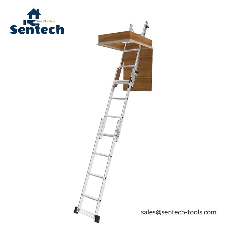 Aluminum 3 sections Loft Ladder