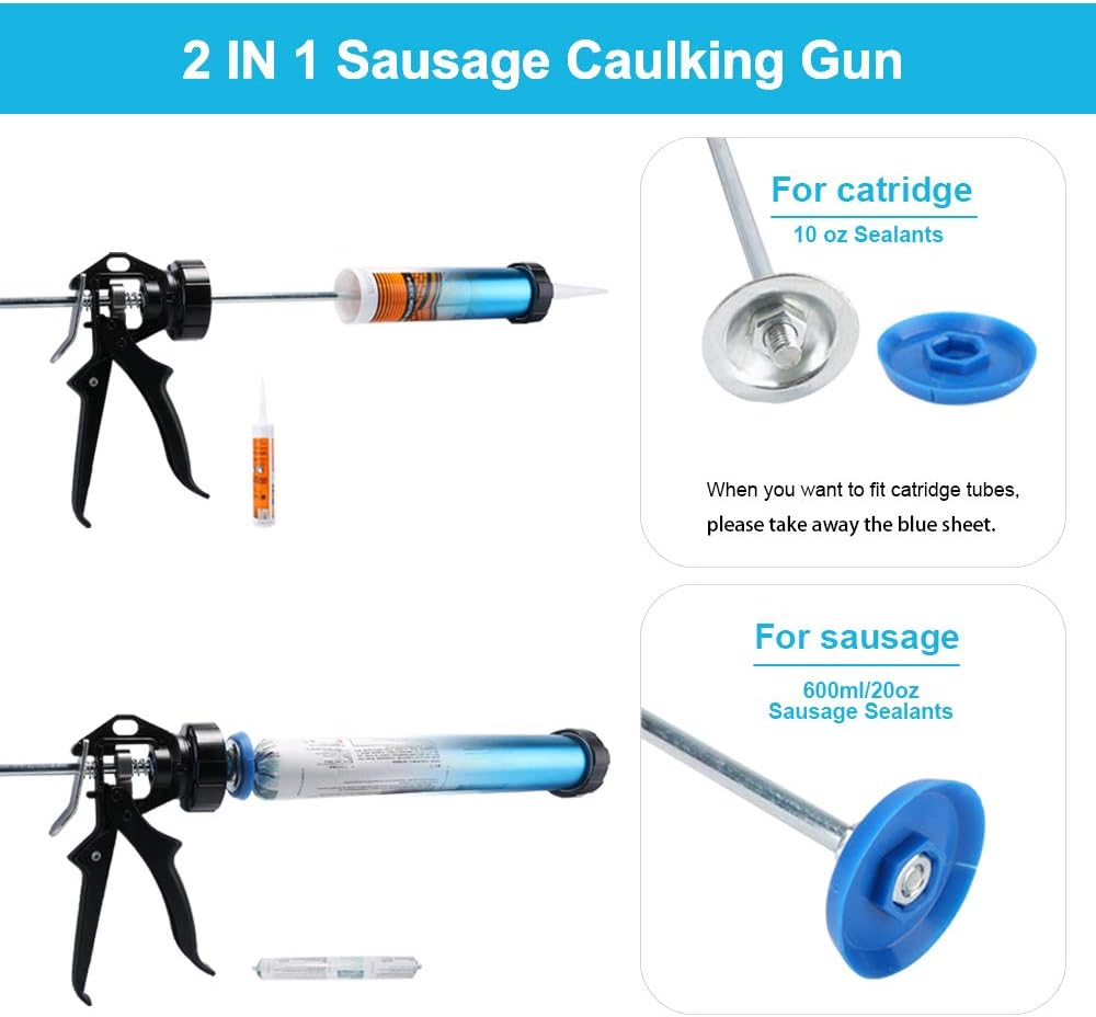 2 in 1 Sausage Caulking Gun