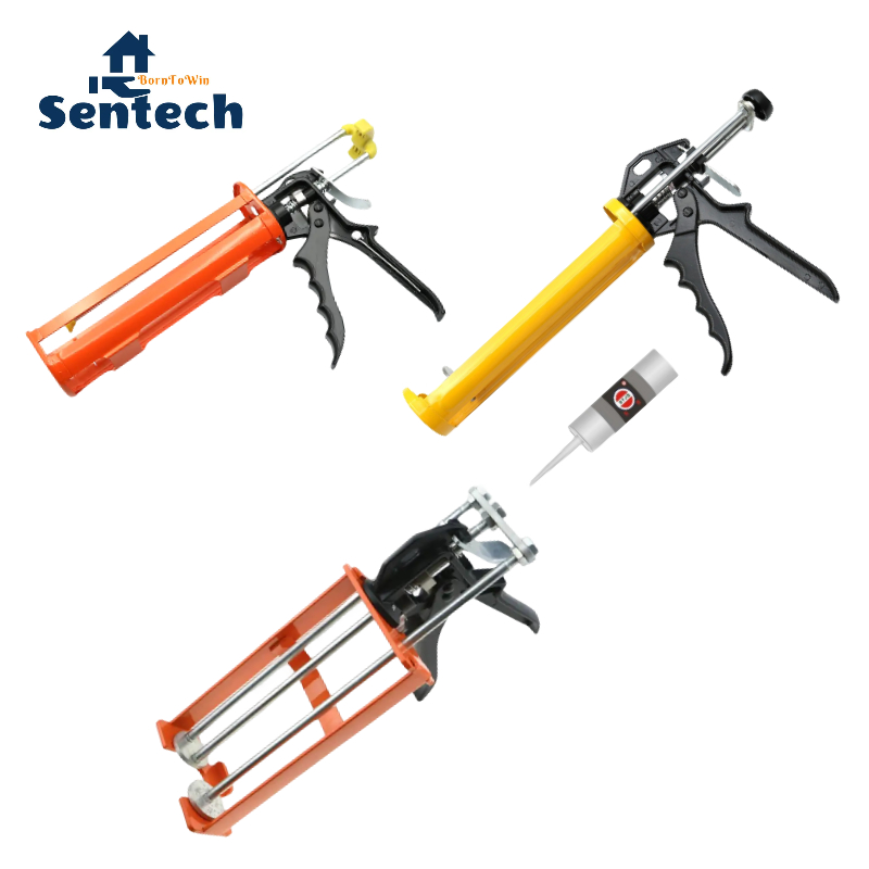 Professional Double Cartridges Caulking Gun