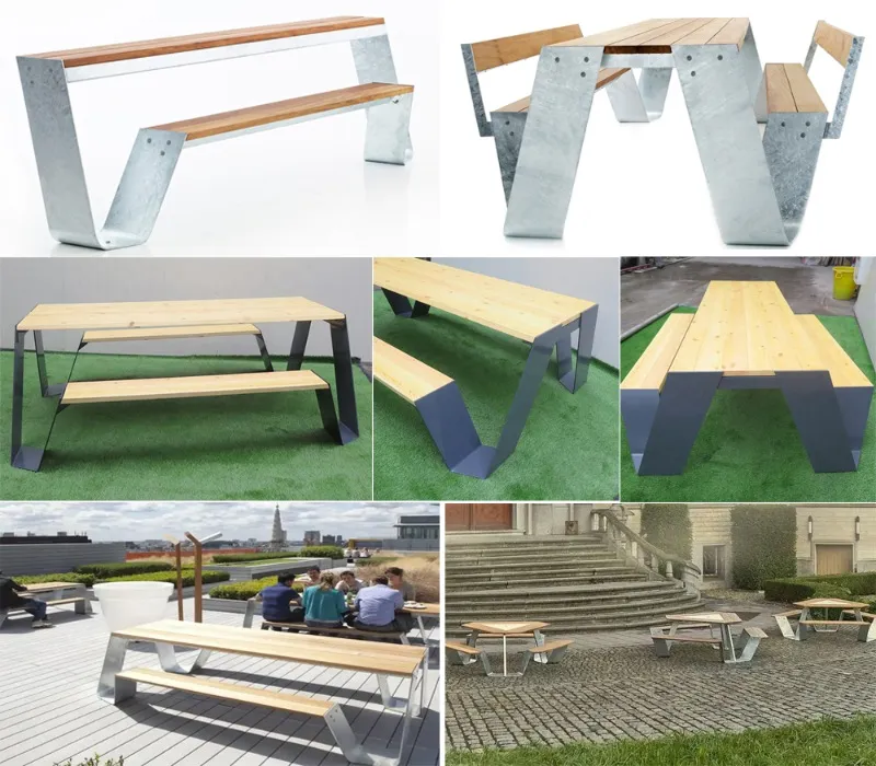 Weiye Public Park Furniture Outdoor Dining Table