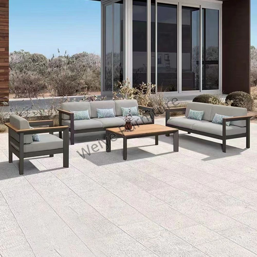 Outdoor Furniture Aluminium Frame Garden Patio Sofa Set