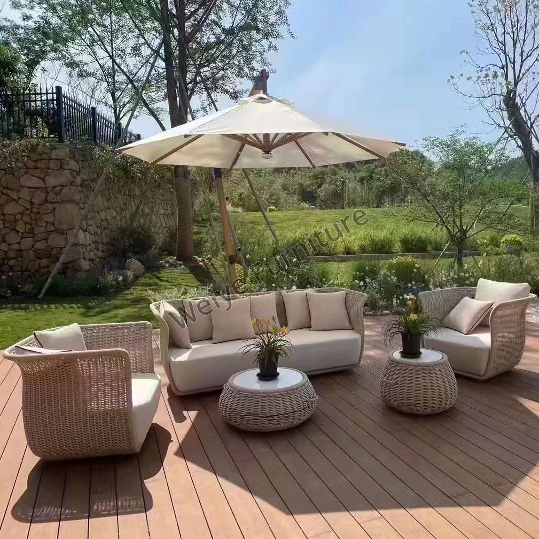 Curated visual reference: Garden Rattan Furniture Outdoor Sofas Set Photo Inspiration