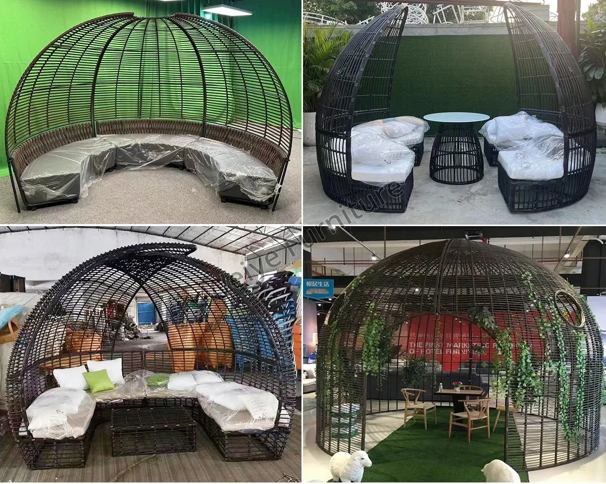 Patio Garden Rattan Wicker Outdoor Lounge Sunbed