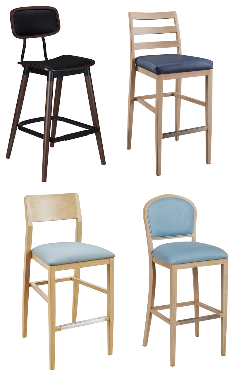 What it looks like In hotel & cafe with metal wood chair?