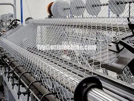 How is a wire-mesh fence made?