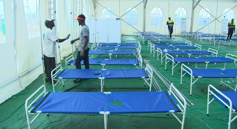 African clients received cholera beds