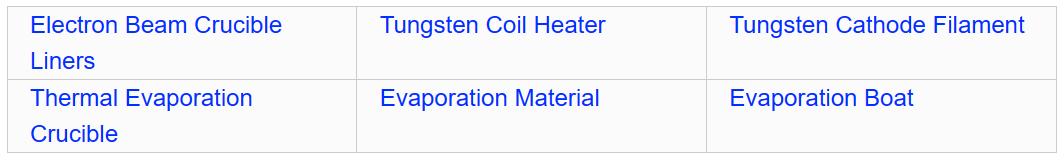 Electron Beam Tungsten Filaments