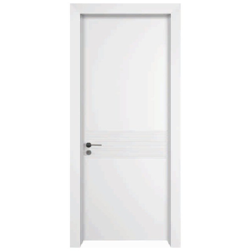 100% waterproof painting full WPC modern bathroom doors with WPC door frame