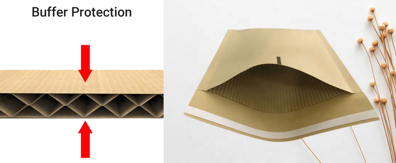 Kraft Corrugated Padded Mailer