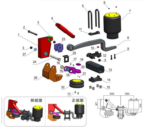 Air suspension BP10TZBKS01