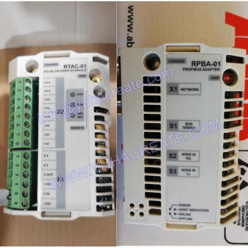 RTAC-01, RPBA-01, RCNA-01, RAIO-01, ABB, interface module, ABB module ...