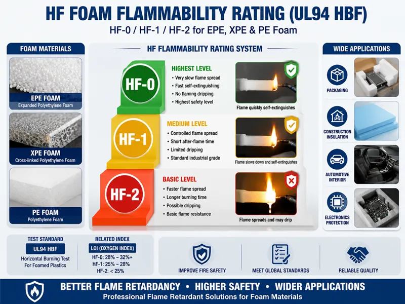 Understanding HF Foam Flammability Ratings (UL94 HBF).