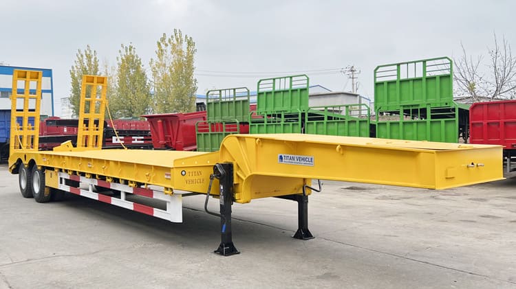 2-axle low bed trailer