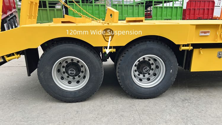 2-axle low bed trailer