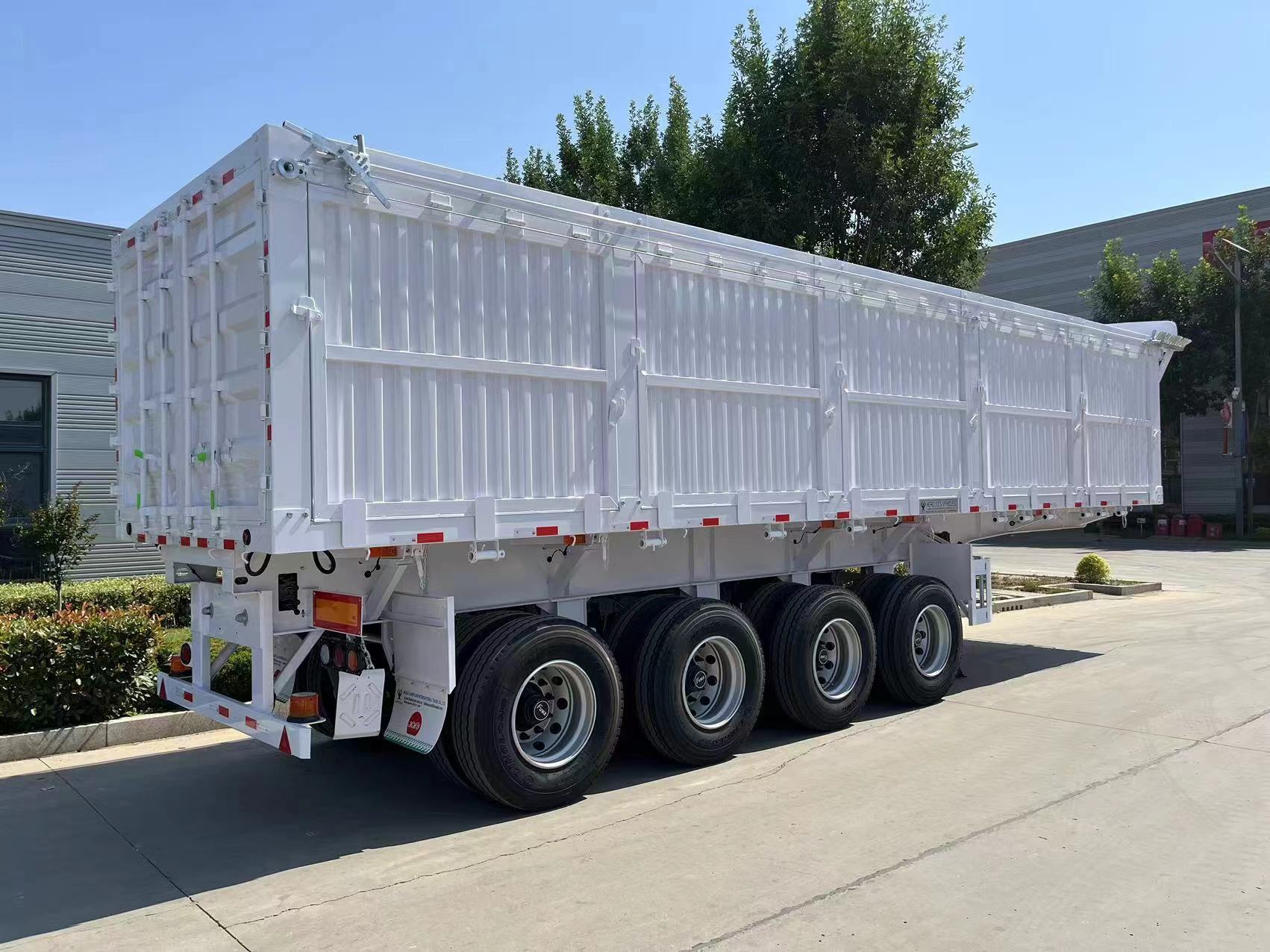 four axle overturning dump truck