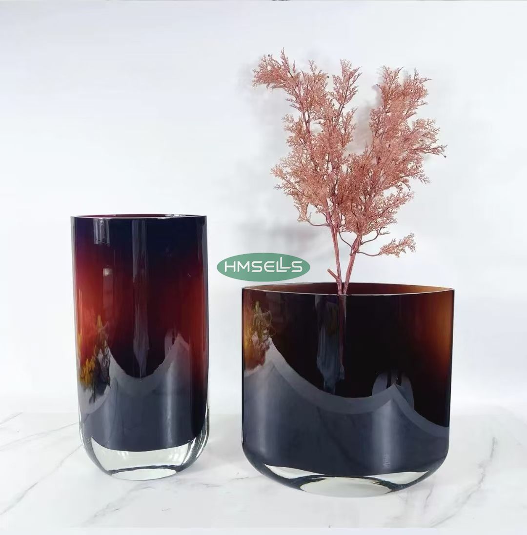 Silver plated crystal vase