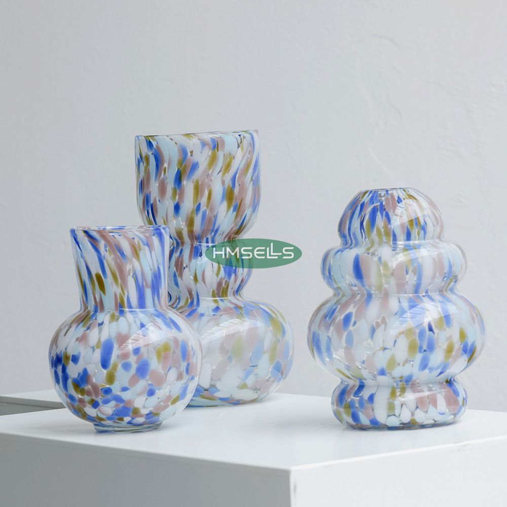 White cylindrical glass vase