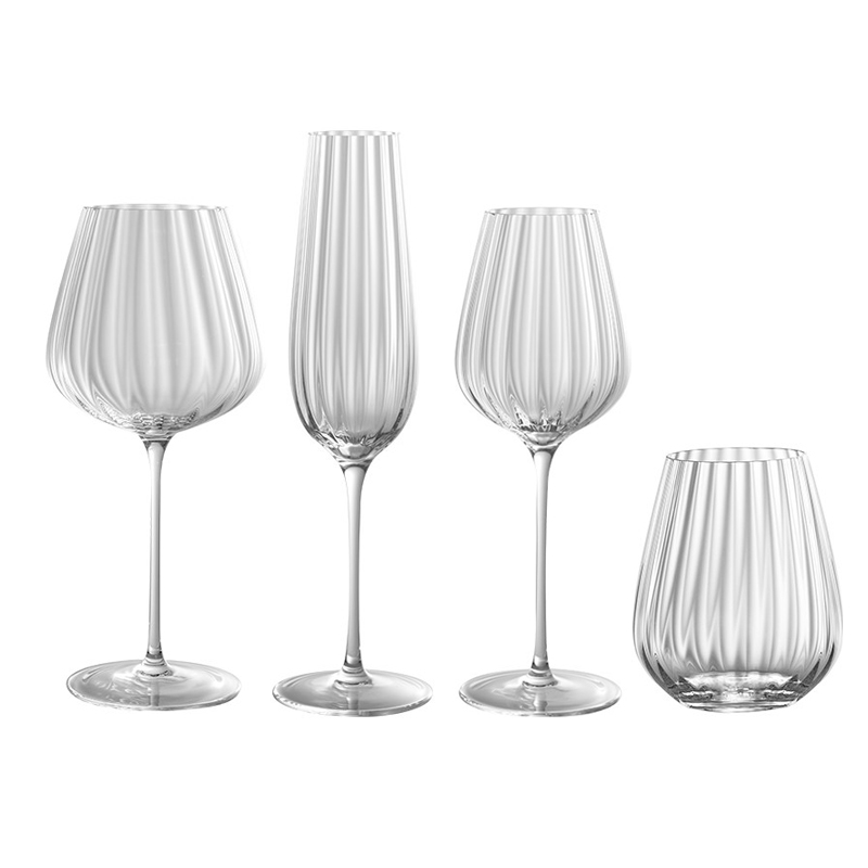 Hand Blown Red Wine Glasses Premium Crystal glass