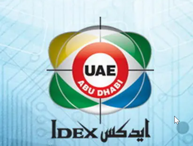 The International Defence Exhibition & Conference (IDEX) in Abu Dhabi, United Arab Emirates, is a biennial exhibition for weapons and defense.