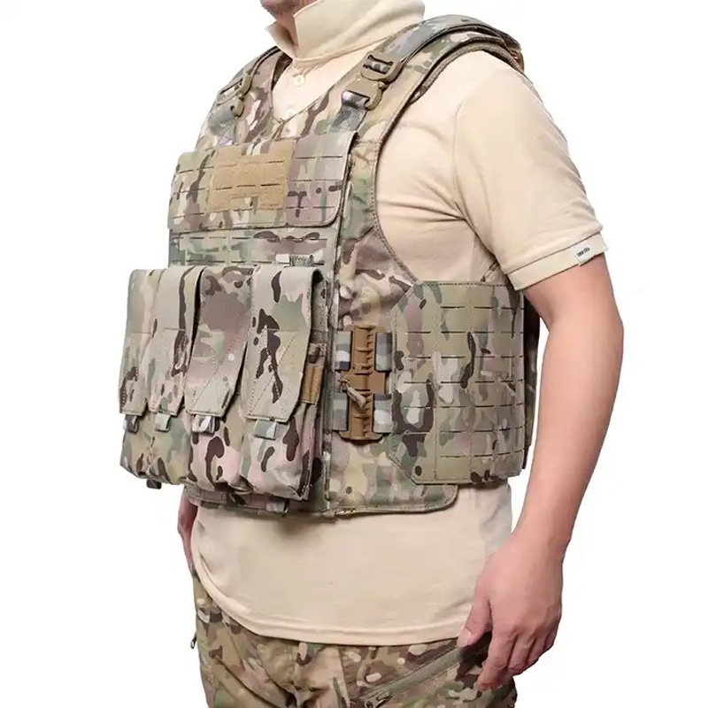 Tactical Vest for Men Nylon Laser-Cutting Modular Vest Multicam Lightweight Vest