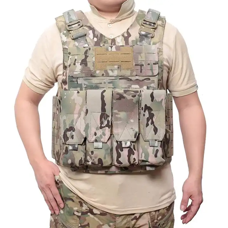 Tactical Vest for Men Nylon Laser-Cutting Modular Vest Multicam Lightweight Vest