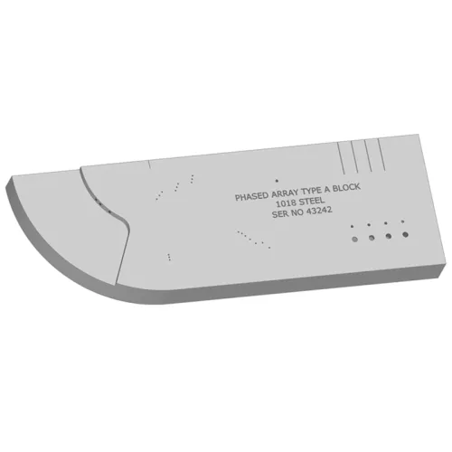 Phased Array Block Type A | Precision Ultrasonic Testing & Calibration