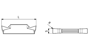 MGGN Grooving Inserts Carbide Inserts