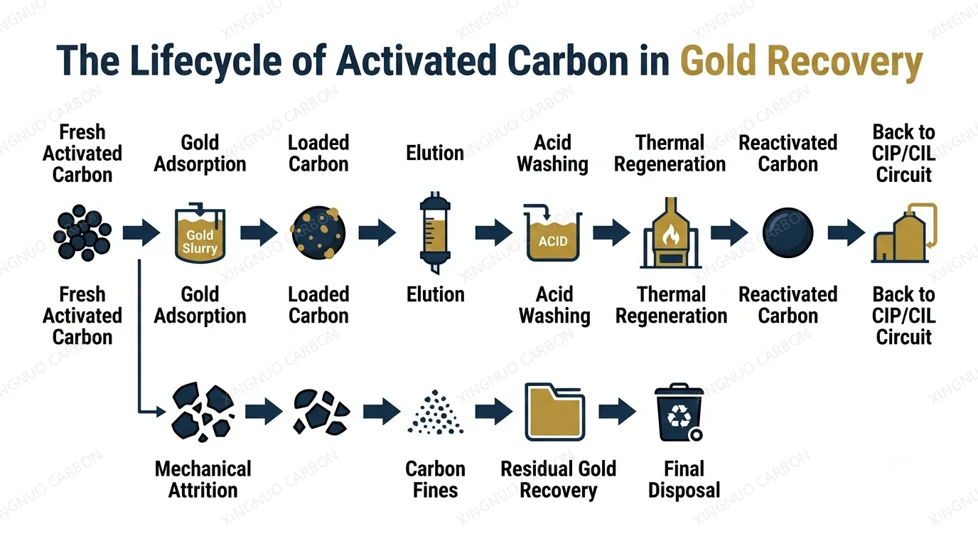 Activated Carbon Lifecycle in Gold Recovery: Regeneration, Reuse ...