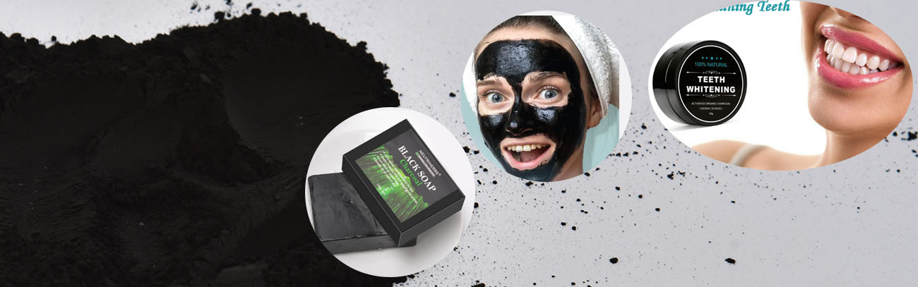 Wood powder activated carbon for soap&mask