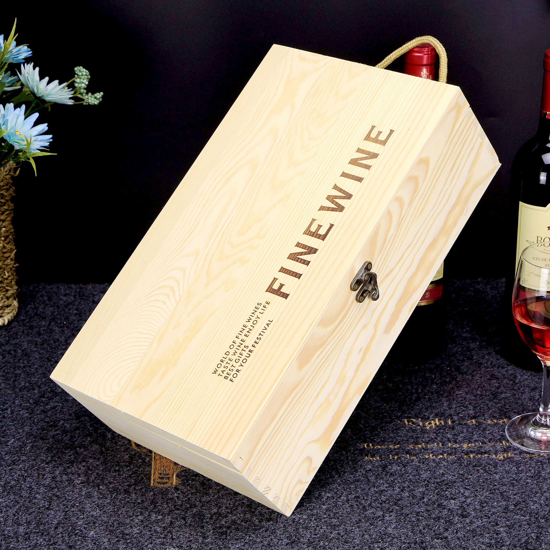 Custom luxury wine box packaging
