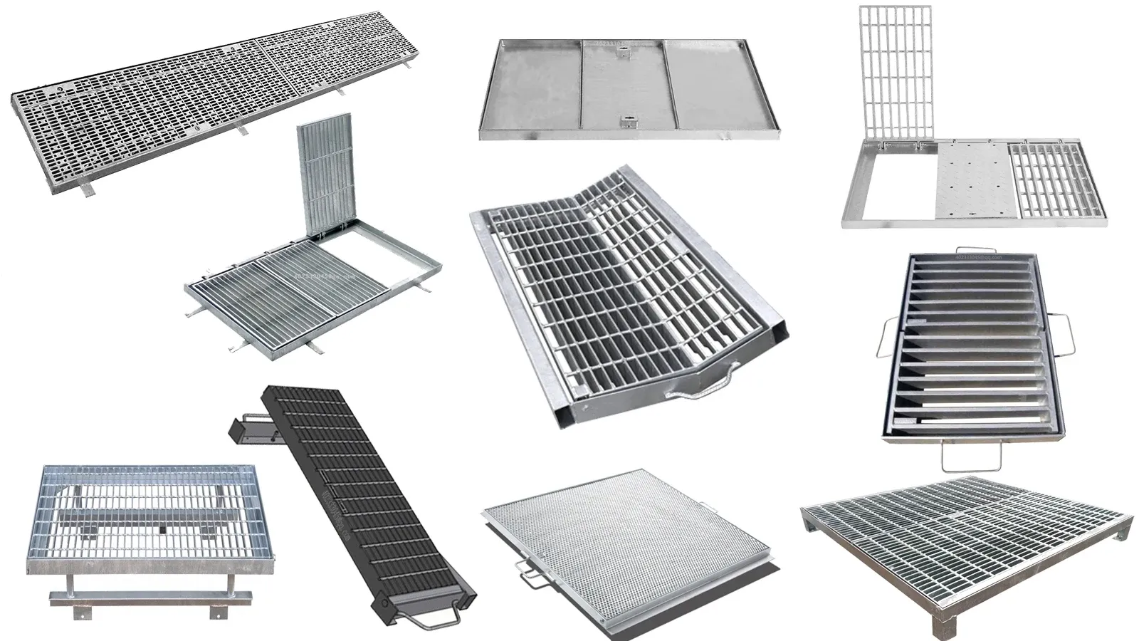 Grate Types steel grating type trench drain grating factory form China