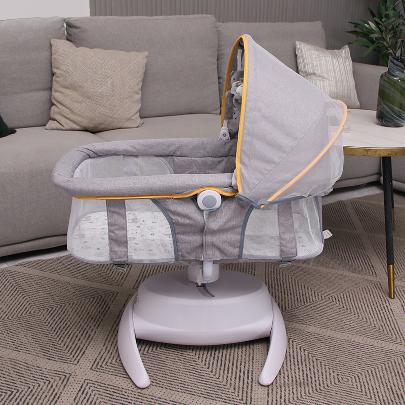 4 in 1 3D Swing & Adjustable Reclining Position Baby Crib Rocker & Bed ...