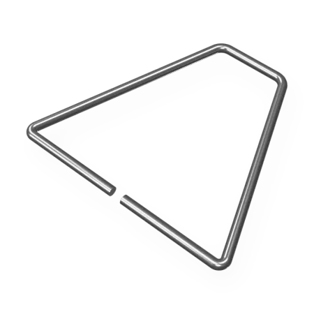 triangle tie, triangle wire tie, wire tie